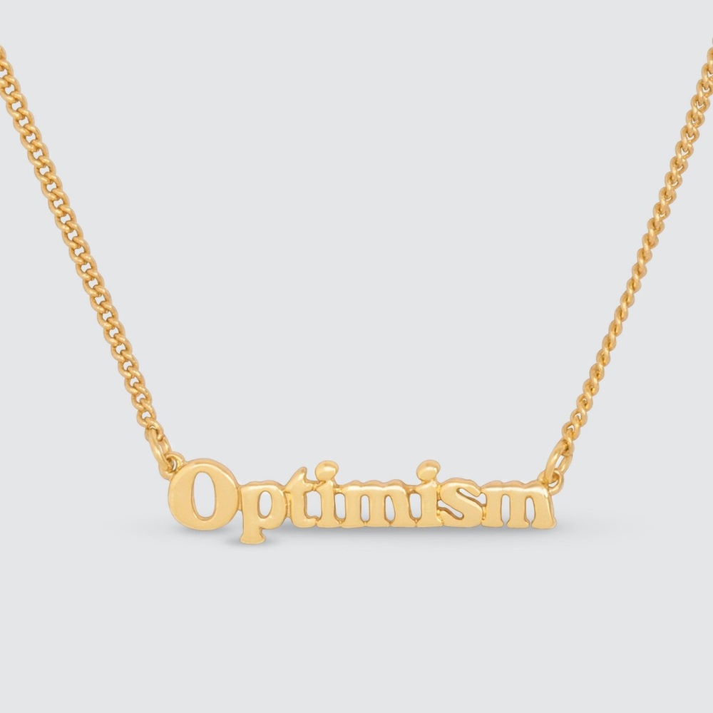ban.do Good Intentions Necklace | Optimism (24k gold plated)